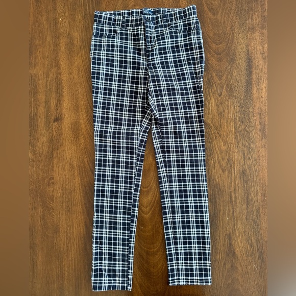 Girls plaid jeggings - Picture 1 of 5